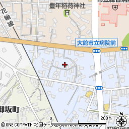 秋田県大館市幸町7-15周辺の地図
