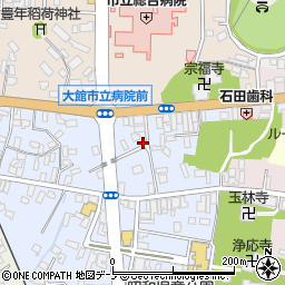 秋田県大館市幸町3-6周辺の地図