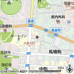 秋田県大館市大町106-2周辺の地図