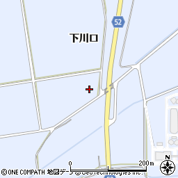 秋田県大館市川口下川口周辺の地図