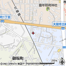 秋田県大館市幸町9周辺の地図