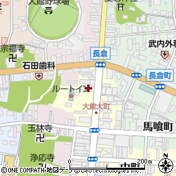 秋田県大館市大町92周辺の地図
