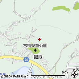 岩手県二戸市福岡鍵取周辺の地図