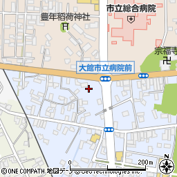 秋田県大館市幸町3-28周辺の地図