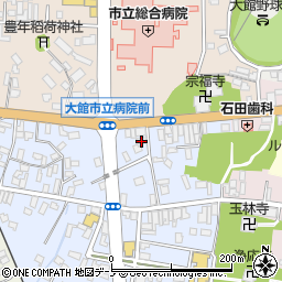 秋田県大館市幸町3-3周辺の地図
