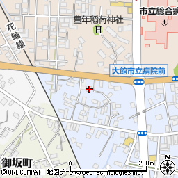 秋田県大館市幸町7-1周辺の地図