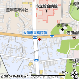 秋田県大館市幸町3-41周辺の地図
