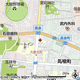 秋田県大館市大町2周辺の地図