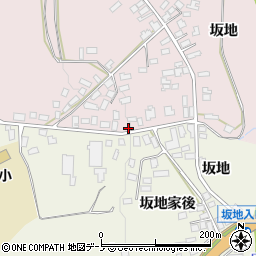 秋田県大館市早口坂地112周辺の地図