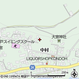 岩手県二戸市福岡中村57-2周辺の地図