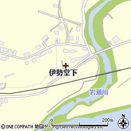 秋田県大館市岩瀬伊勢堂下周辺の地図