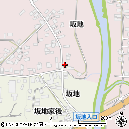 秋田県大館市早口坂地60周辺の地図