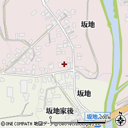 秋田県大館市早口坂地95周辺の地図