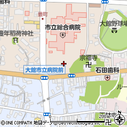 大館市立総合病院周辺の地図
