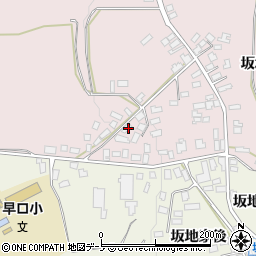 秋田県大館市早口坂地116周辺の地図