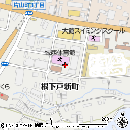 秋田県大館市根下戸新町6周辺の地図
