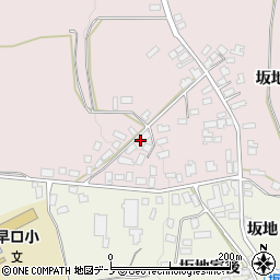 秋田県大館市早口坂地103周辺の地図