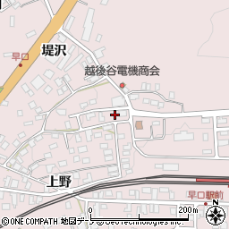 秋田県大館市早口上野周辺の地図