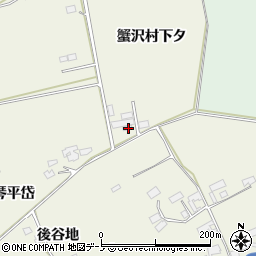 秋田県鹿角市十和田岡田蟹沢村下タ47周辺の地図