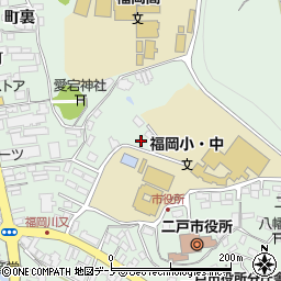 岩手県二戸市福岡下川又周辺の地図