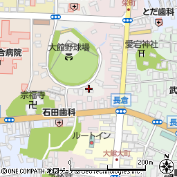 秋田県大館市土飛山下3-11周辺の地図