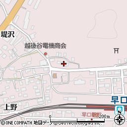 秋田県大館市早口上野129-1周辺の地図
