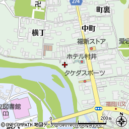 岩手県二戸市福岡横丁38-5周辺の地図