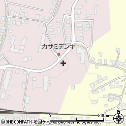 秋田県大館市早口深沢岱11-25周辺の地図