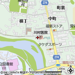 岩手県二戸市福岡横丁36周辺の地図