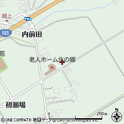秋田県鹿角市十和田大湯前田周辺の地図