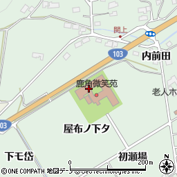 秋田県鹿角市十和田大湯屋布ノ下タ周辺の地図