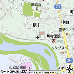 岩手県二戸市福岡横丁26周辺の地図