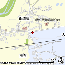 秋田県大館市川口大道下180周辺の地図