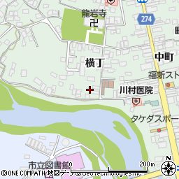 岩手県二戸市福岡横丁22周辺の地図