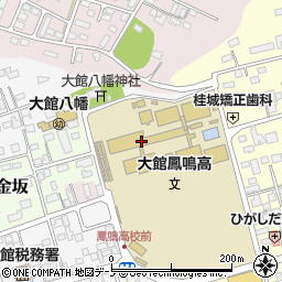 秋田県大館市金坂後周辺の地図