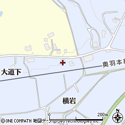 秋田県大館市川口大道下25周辺の地図