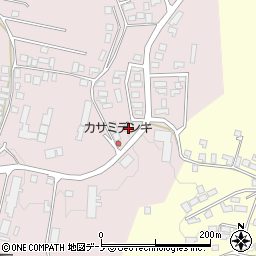 秋田県大館市早口深沢岱11-12周辺の地図