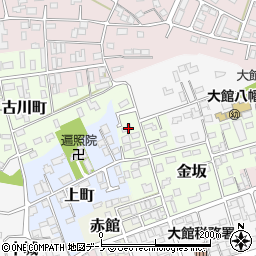 秋田県大館市金坂29周辺の地図