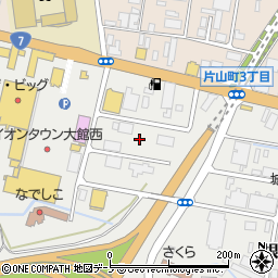 秋田県大館市根下戸新町16周辺の地図