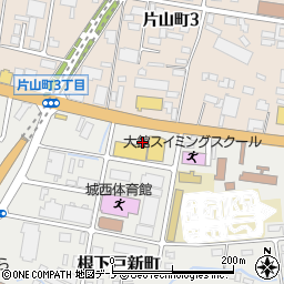 秋田県大館市根下戸新町8周辺の地図