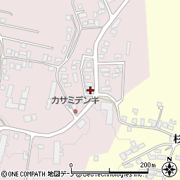 秋田県大館市早口深沢岱11-13周辺の地図