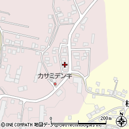 秋田県大館市早口深沢岱11-14周辺の地図