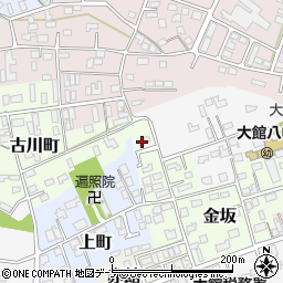 秋田県大館市金坂30周辺の地図