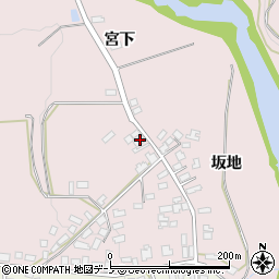 秋田県大館市早口坂地78周辺の地図