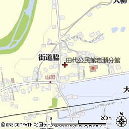 秋田県大館市岩瀬大柳108-2周辺の地図