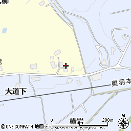 秋田県大館市岩瀬大柳26周辺の地図