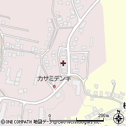 秋田県大館市早口深沢岱11-15周辺の地図