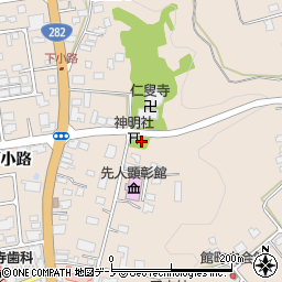 秋田県鹿角市十和田毛馬内柏崎1周辺の地図