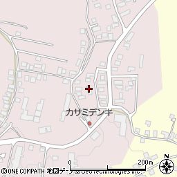 秋田県大館市早口深沢岱11-23周辺の地図