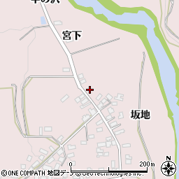 秋田県大館市早口坂地76周辺の地図